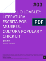 ¿Trivial o loable?: Literatura escrita por mujeres, Cultura Popular y Chick Lit