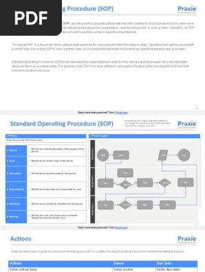 Standard Operating Procedure SOP Template