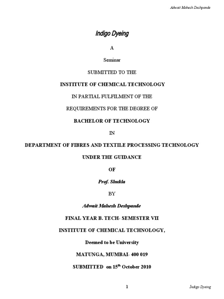 Indigo Dyeing Final Pdf Rainbow Dyeing