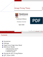 Arbitrage Pricing Theory: Ferdinand Othieno