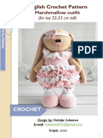 English Crochet Pattern: Marshmallow Outfit