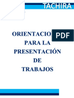 Orientaciones para Presentar Trabajos Unem