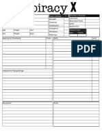 Conspiracy X 2e - Character Sheet