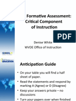 Rich Formative Assessment: Critical Component of Instruction