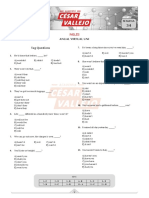 Tag Questions Virtual English Annual