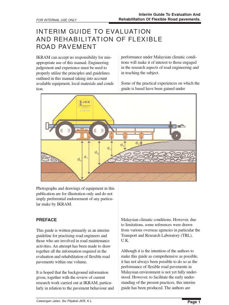 evaluation rehabilitation pavement road surface deformation engineering