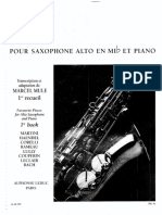 Pie768ces Ce769le768bres Pour Saxophone 1st Book Marcel Mule