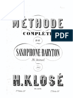 M%C3%A9thode Compl%C3%A8te de Saxophone-baryton Mi b%C3%A9mol - Complete Score