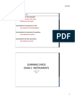 Learning Check Exam 1-Instruments: Looking Ahead