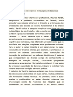 TARDIF, M. Saberes docentes e formação profissional. - 5ª ed. - Petrópolis Vozes, 2002 refle
