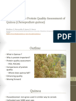 Overview of The Protein Quality Assessment of Quinoa (Chenopodium Quinoa)