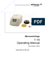 Manual de Instrucciones - Microcentrífuga Sigma 1-14