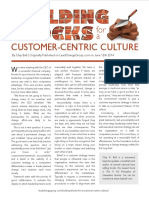 Building Blocks for Customer Culture