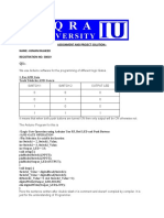 Embeded Lab Sessional