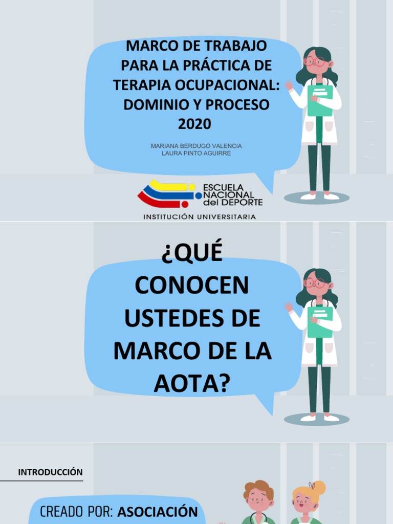Aota 2020 PDF Terapia ocupacional La naturaleza humana