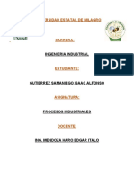 Diagrama de proceso industrial del chocolate