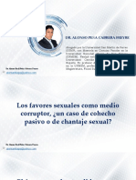 Favores sexuales como ventaja en delitos de corrupción