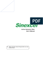 Sinexcel 220v AHF 75A Single Phase-User Manual