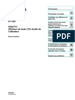 s7200 Text Display User Manual FR-FR FR-FR