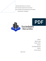 Sociedades Mercantiles. Informe. Derecho Mercantil