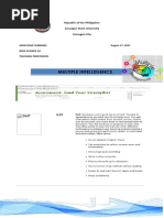 Locus of Control and Multiple Intelligences JHON DAVE SURBANO BSED-SCIENCE 2A