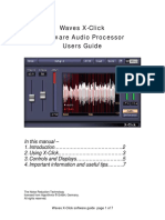 Waves X-Click Software Audio Processor Users Guide