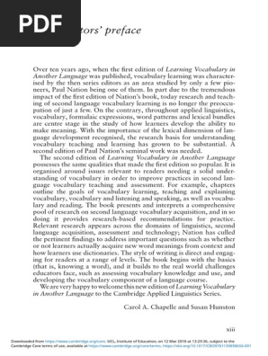 025 - Learning Vocabulary in Another Language by I. S. P.