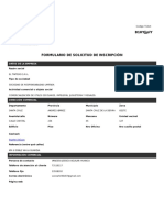 Formulario de Solicitud de Inscripción