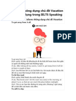 Idioms Thông Dụng Chủ Đề Vacation Và Ứng Dụng Trong IELTS Speaking