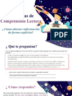 Estrategias para responder preguntas explícitas sobre un texto