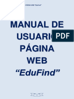 Manual de Usuario - Pagina Web EduFind