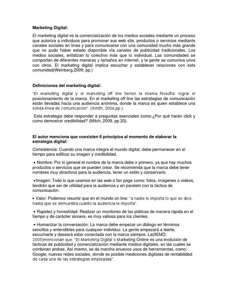 Estrategias de Marketing Digital en Redes Sociales | PDF | Marketing ...
