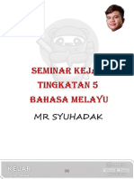 Seminar Kejar Form 5 Bahasa Melayu MR Syuhadak 01.08.2021