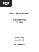 TG-8000 Gyro Compass Maintenance Manual | PDF | Belt (Mechanical ...