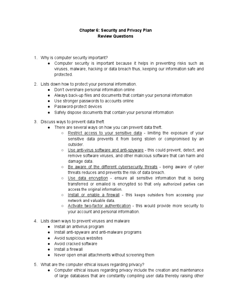 Security and Privacy Best Practices | PDF | Computer Security | Security
