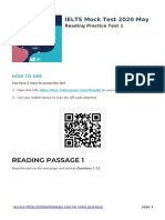 Reading Passage 1: IELTS Mock Test 2020 May