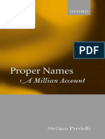 Stefano Predelli-Proper Names - A Millian Account-Oxford University Press (2016)
