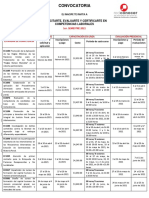 Convocatoria Certificacion Protocolo de Estambul