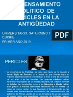 El Pensamiento Político de Pericles en La Antigüedad