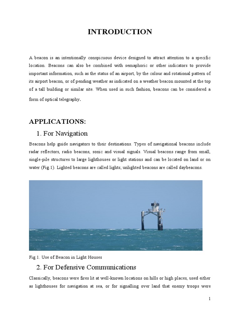 Understanding Beacons and Their Uses | PDF | Electromagnetism ...