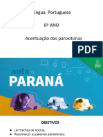 Acentuação de paroxítonas e aumento da demanda por água