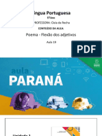 Flexão adjetivos poema diversidade