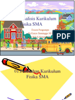 Analisis Kurikulum Fisika SMA