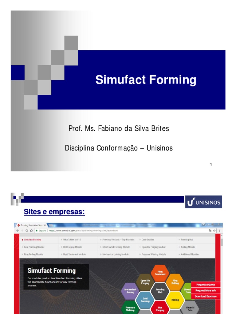Introdução ao Simufact Forming | PDF