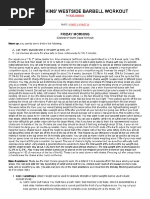 Westside Barbell Workout pt1