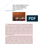 Interpretación Y Procedimiento para Atender La Solicitud de Ejercicio Unilateral de La Patria Potestad