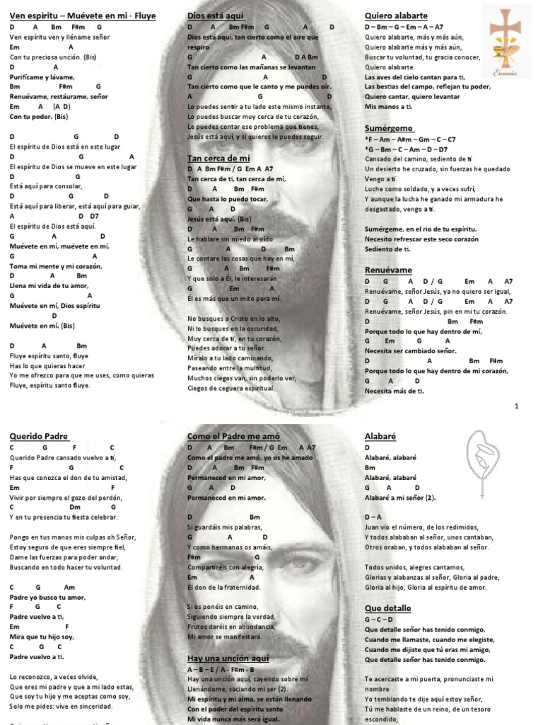 Canciones y letras de Emaús | PDF | Amor | Pecado