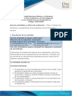 Guía de Actividades y Rúbrica de Evaluación - Unidad 1 - Tarea 2 - Conocer Los Elementos y Características de La Arquitectura de Von Neumann y Harvard