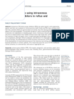 A Clinical Guide To Using Intravenous Proton-Pump Inhibitors in Reflux and Peptic Ulcers