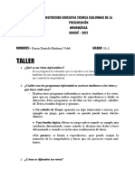 Taller: Institucion Educativa Tecnica Exalumnas de La Presentación Informática IBAGUÉ - 2021